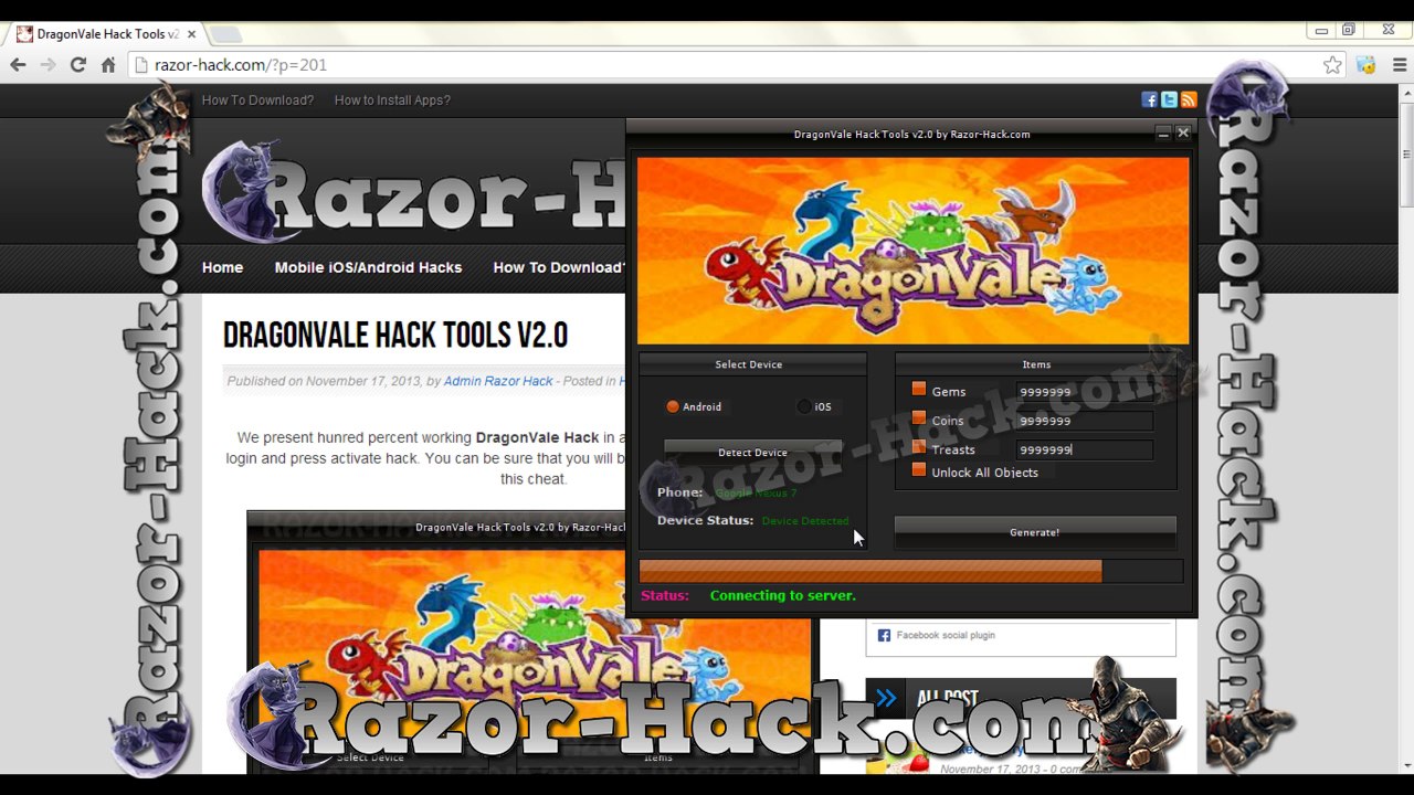 Dragonvale Hack Tools V2.0 Android,iOS