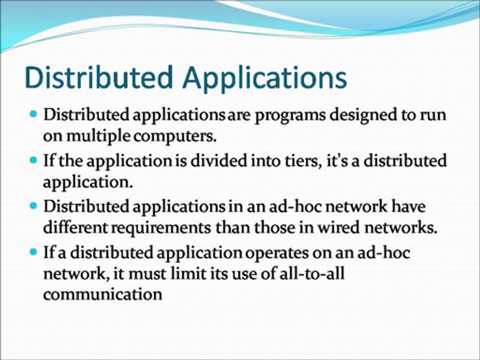 Distributed Applications