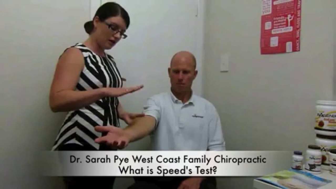 Ask the Perth Chiropractor What is Speeds Test?