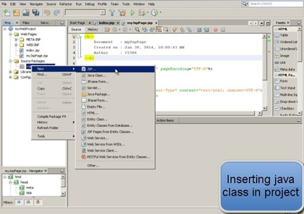 How to create Web Project in NetBeans Tutorial