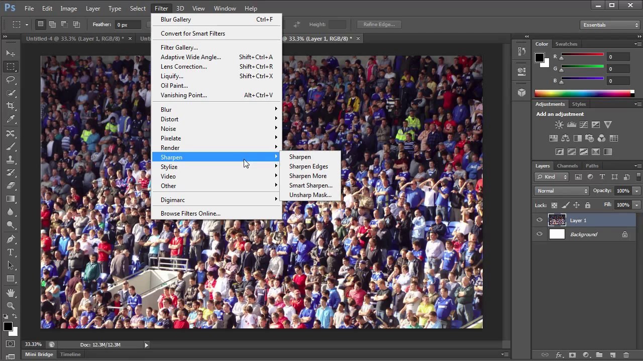Photoshop CS6: Miniature World Effect with Tilt-Shift Blur Filter - Tutorial
