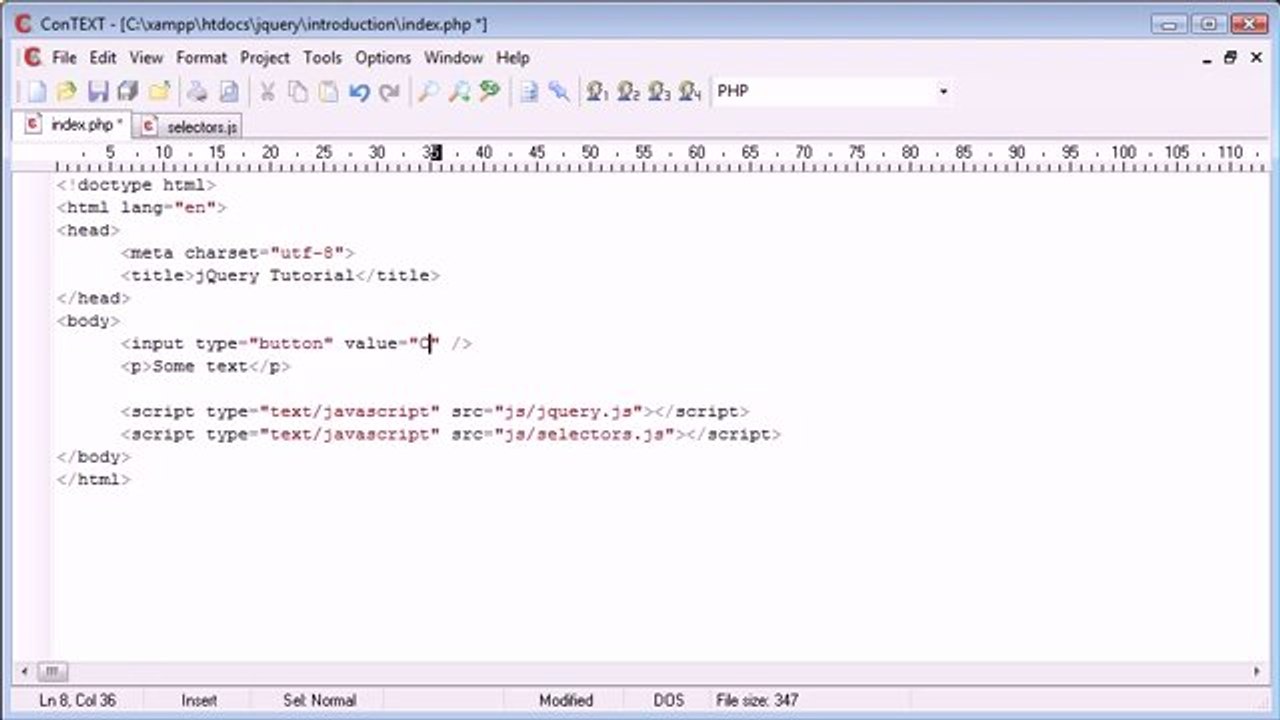 017 - A Selector Example with CSS