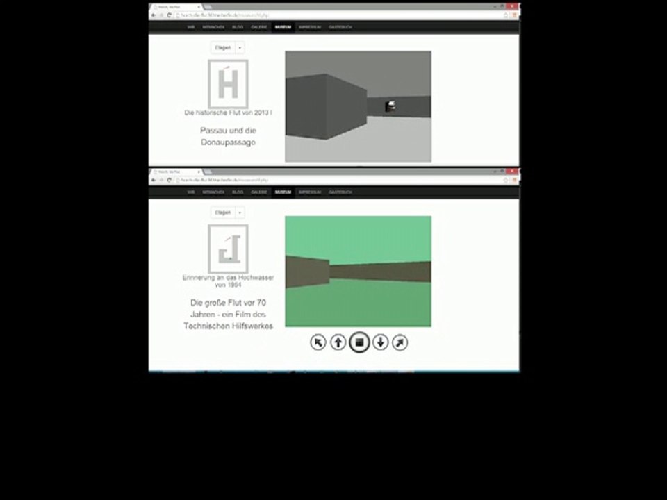 Projektgruppe des Studiengangs Informatik und Wirtschaft der HTW Berlin bei der Entwicklung des virtuellen Hochwassermuseums
