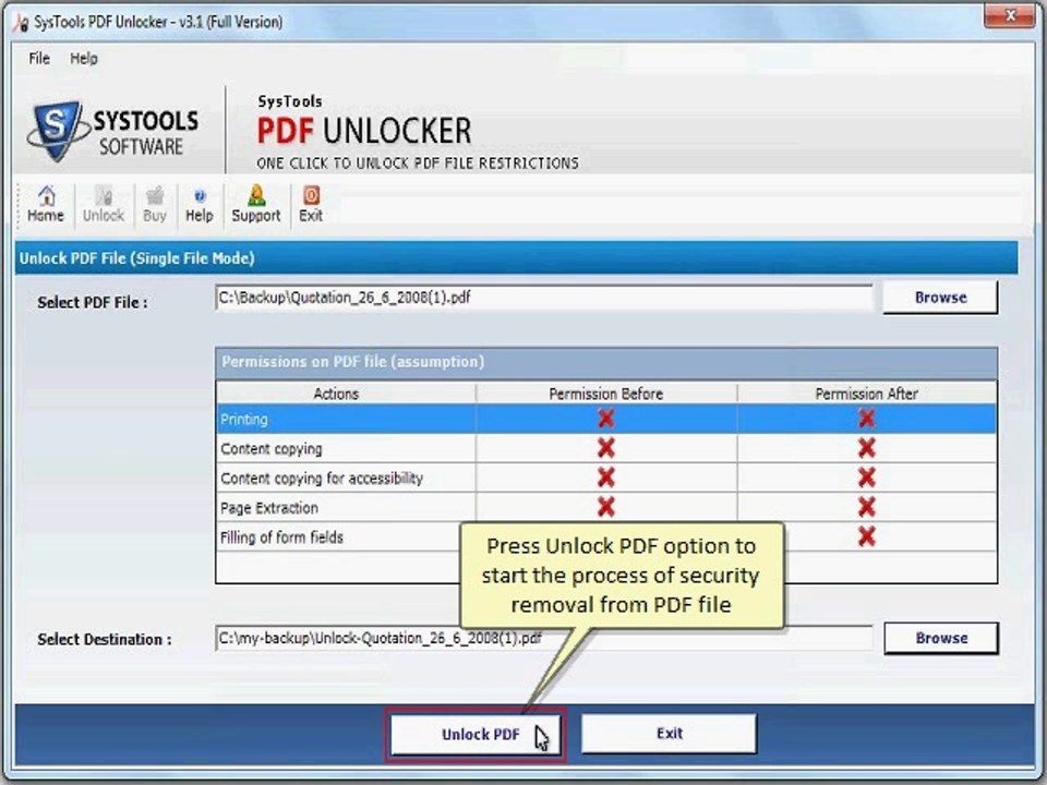 How to Unlock PDF file