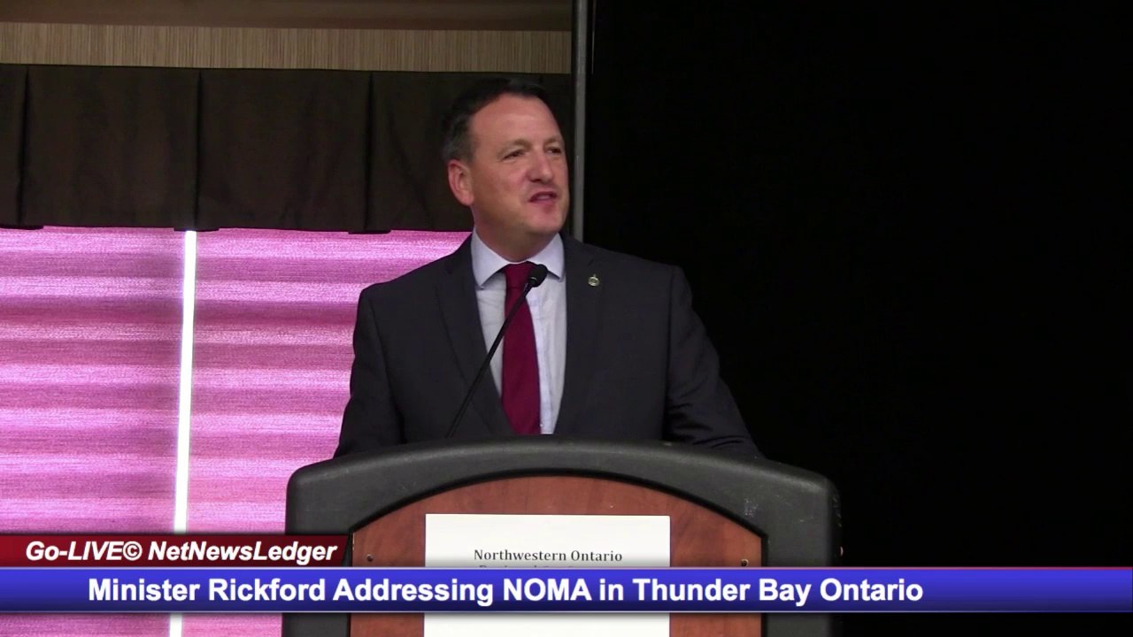 Greg Rickford at NOMA Meeting in Thunder Bay