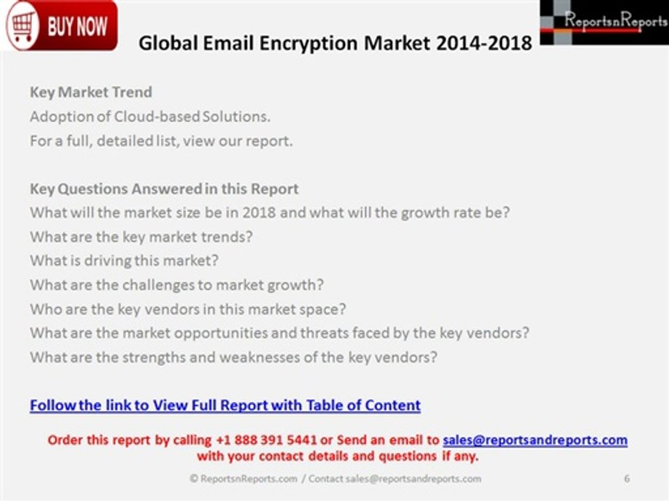 Email Encryption Market Growing Owing Increase Number of Internet User