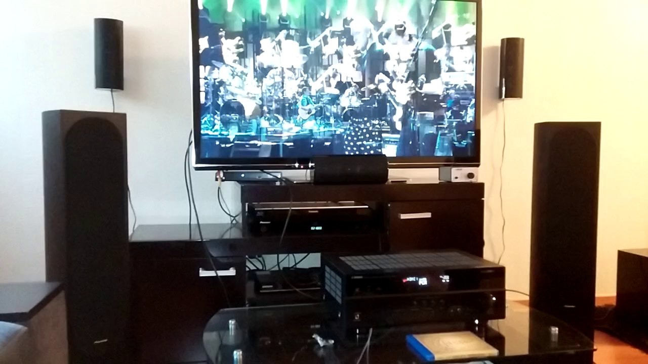 Receiver Yamaha / Parlantes Pioneer