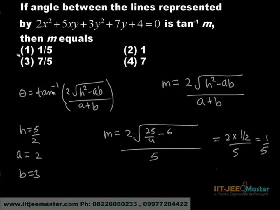 AIEEE Maths Solutions AIEEE Tutorial on Lines1