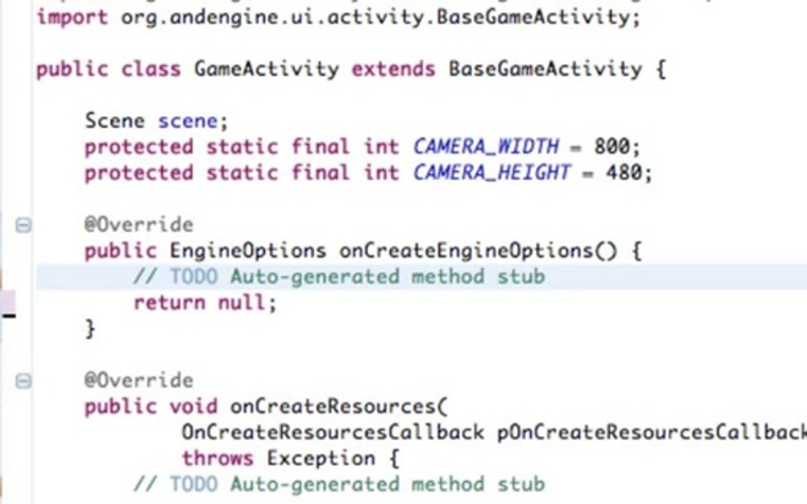 AndEngine 1.3 Android Game Development- Project Setup Tutorial