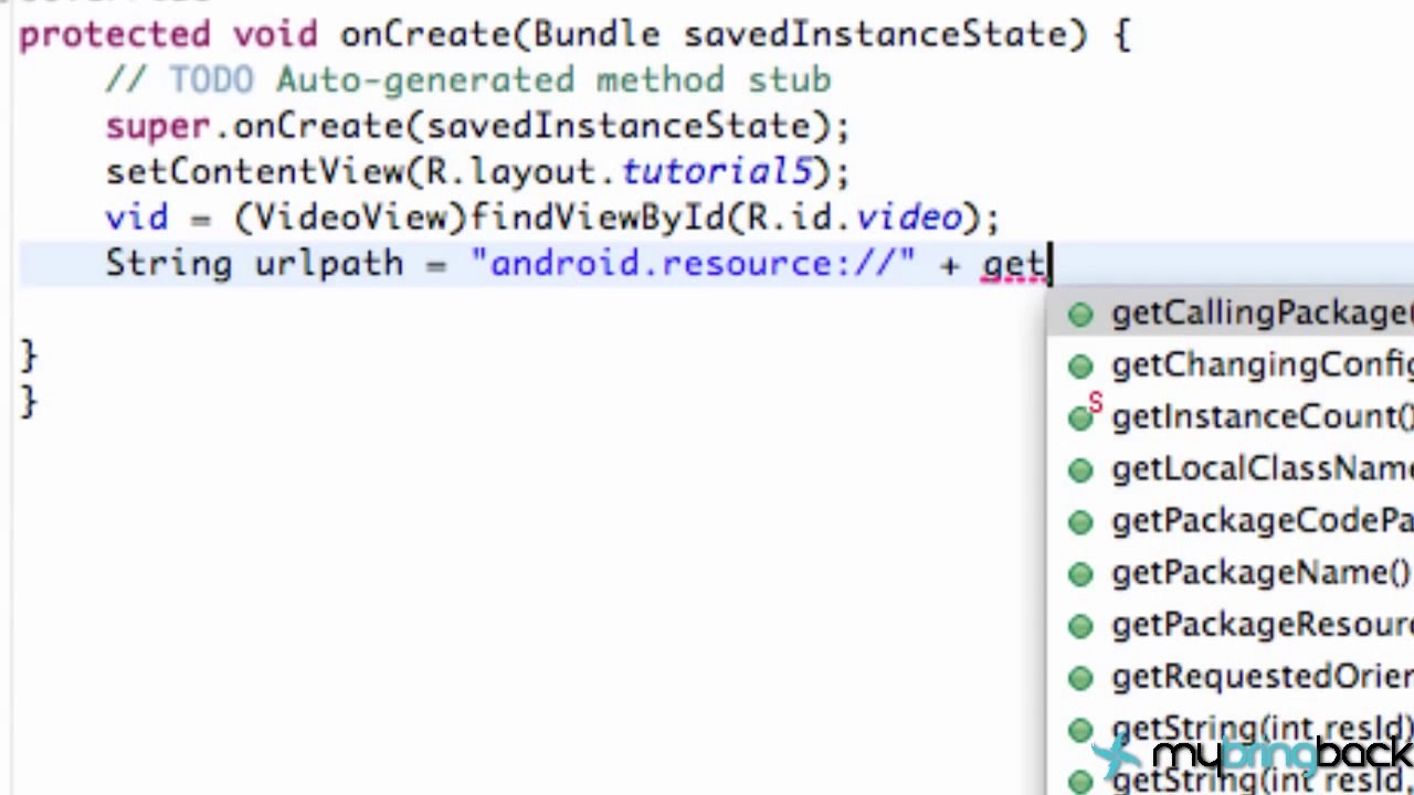 Learn Android 1.39- VideoView for videos in Android