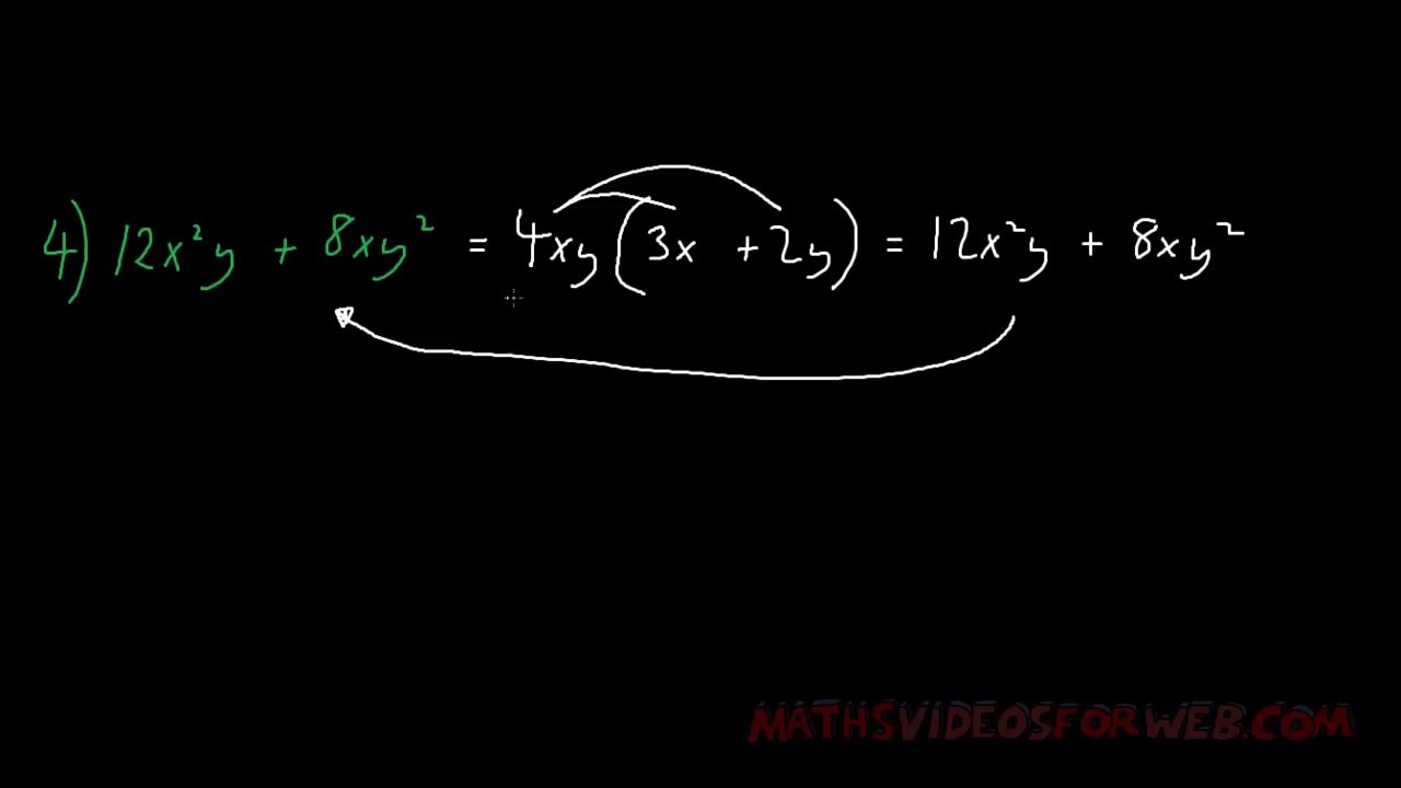 Factorising Expressions - Algebra