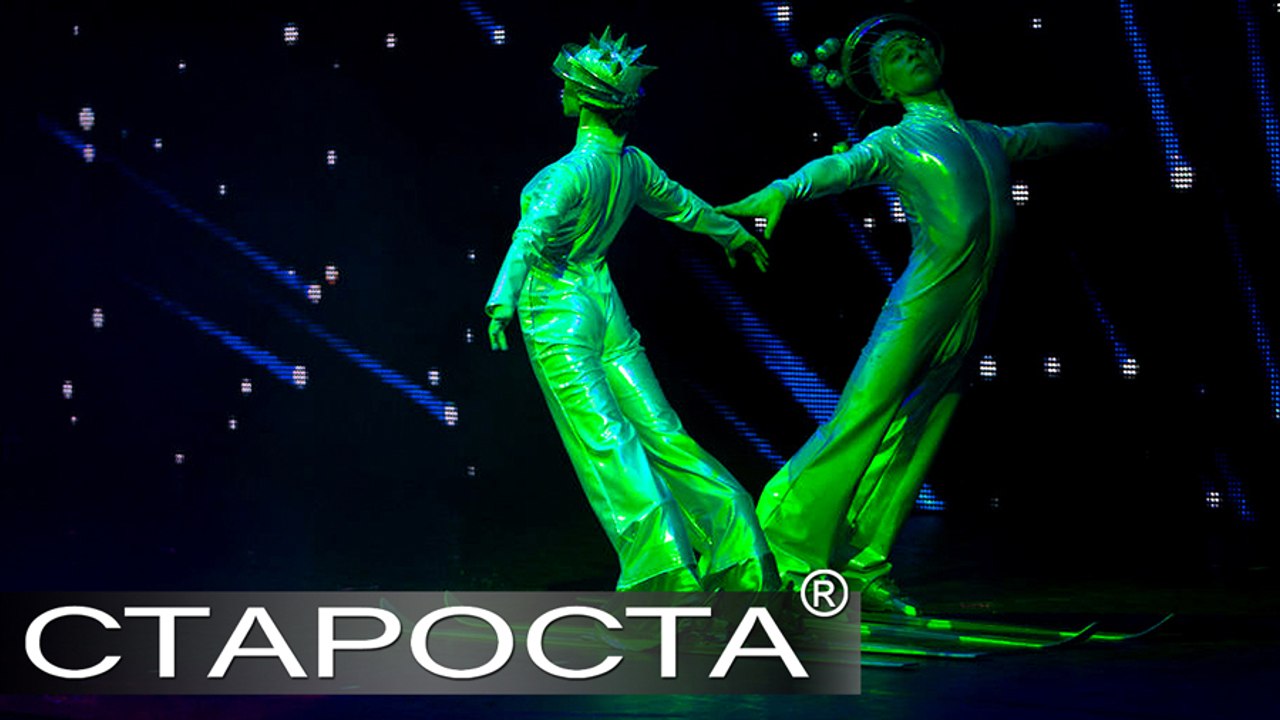 Acrobatic Duo - Skiing Cosmos Performance at Music Hall