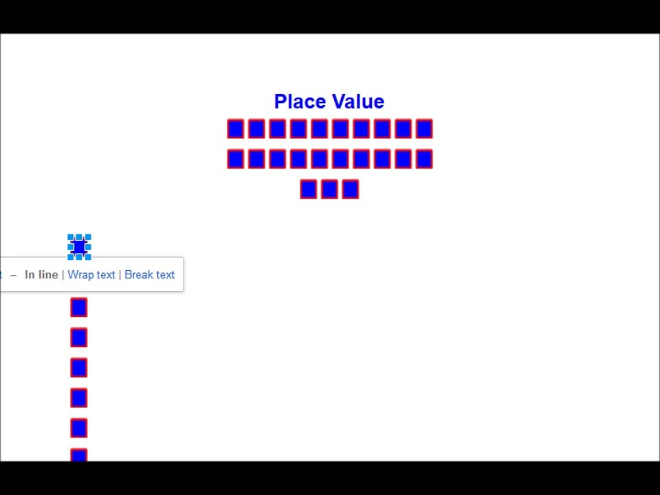 Learning basics of Place Value