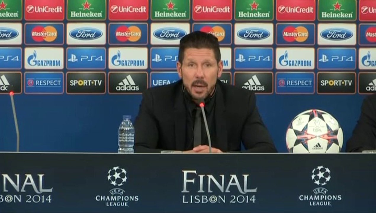 Simeone: "Le dije a los jugadores que el partido no merece una lágrima"