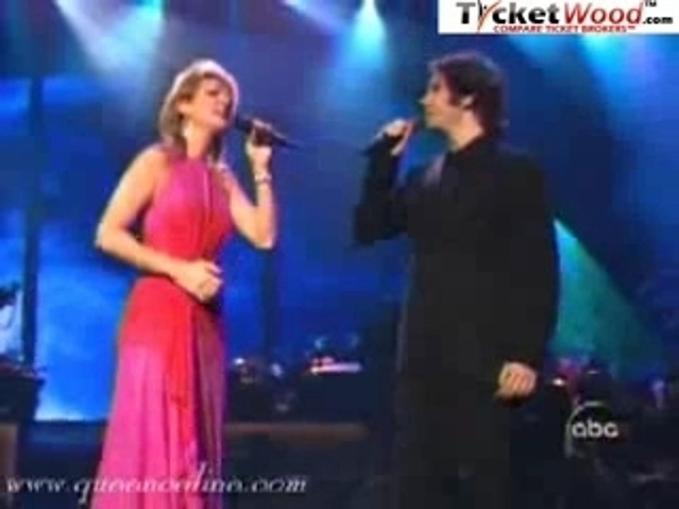 Celine dion and Josh groban live