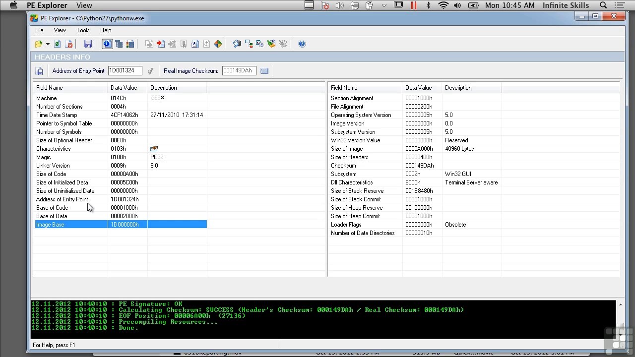 Executable Types And Structure Windows