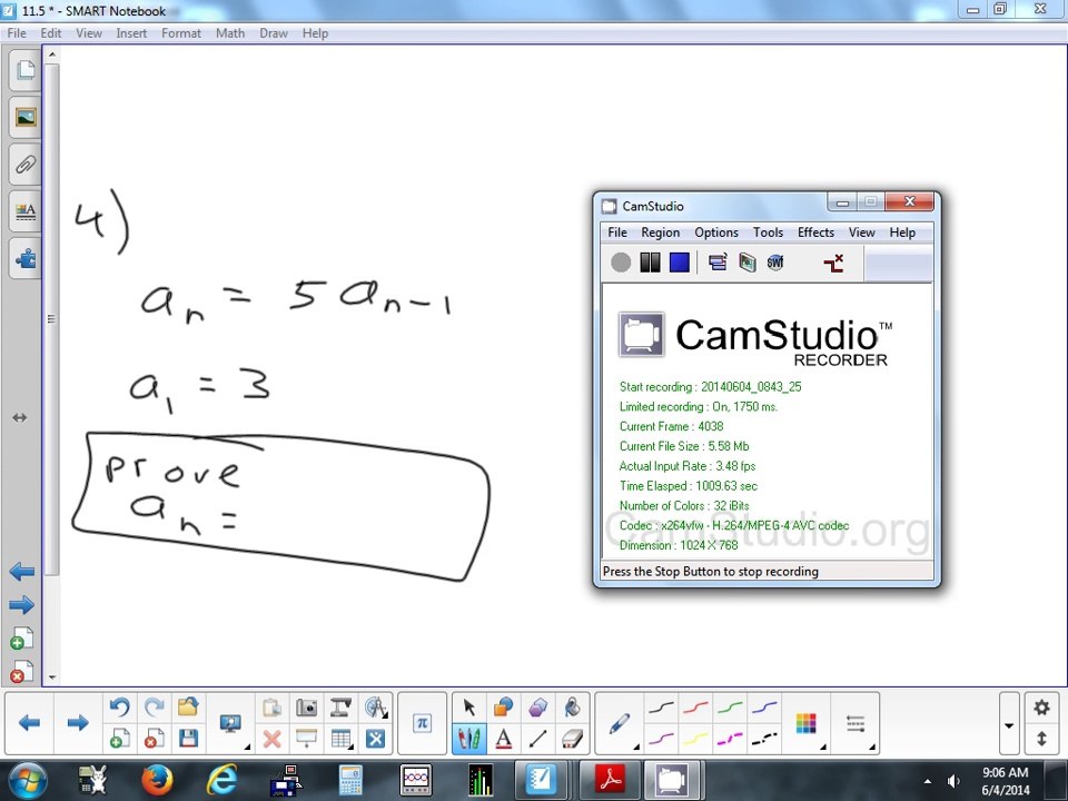Mathematical Induction 11.5(1) 6-2-14