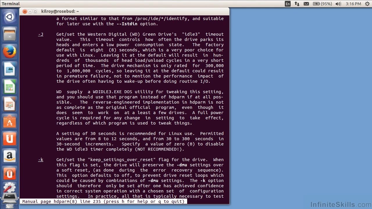LinuxHDparm - Hard Drive Parameters