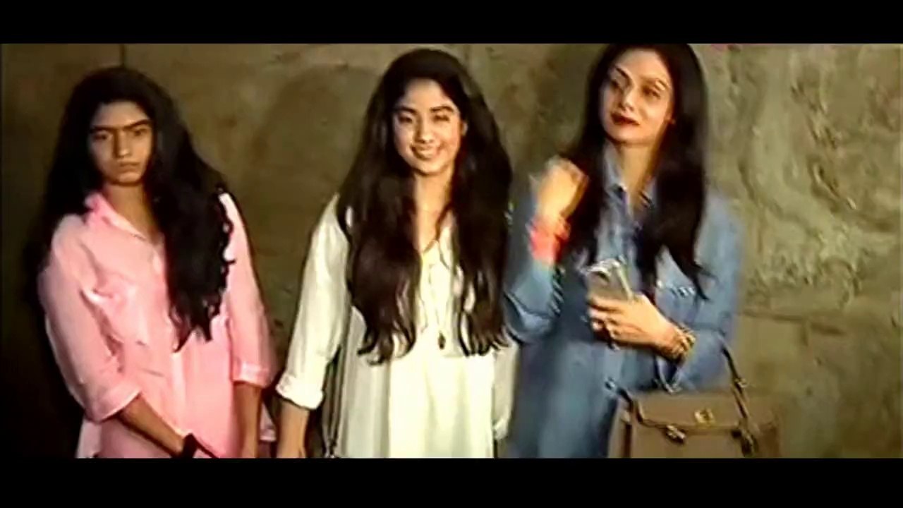 Shridevi & Jahnvi Watched Fugly for Mohit Marwah