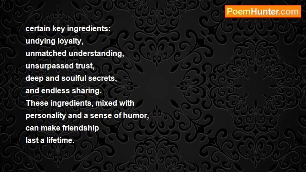 Aleksandra Lachut - True Friendship Has Many Ingredients