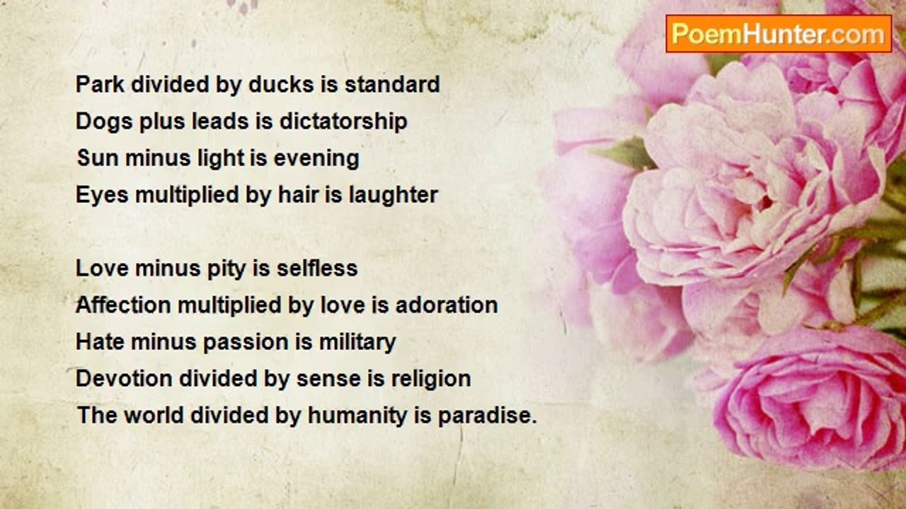 Leslie Philibert - Maths In The Park (For Marzena)