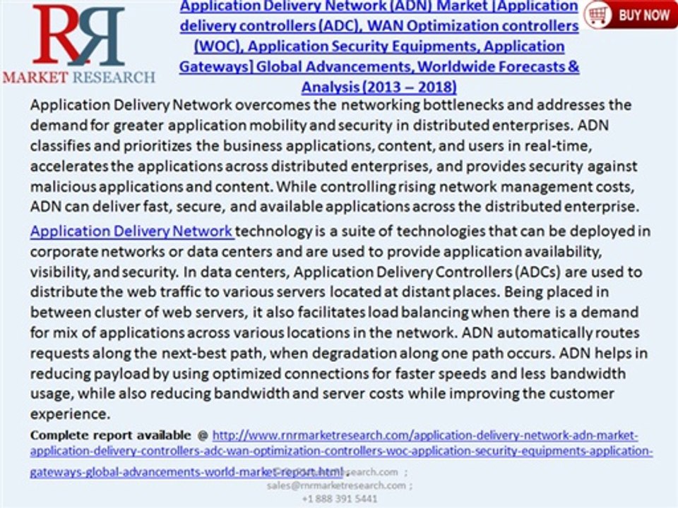 Application Delivery Network Market (ADN) 2018