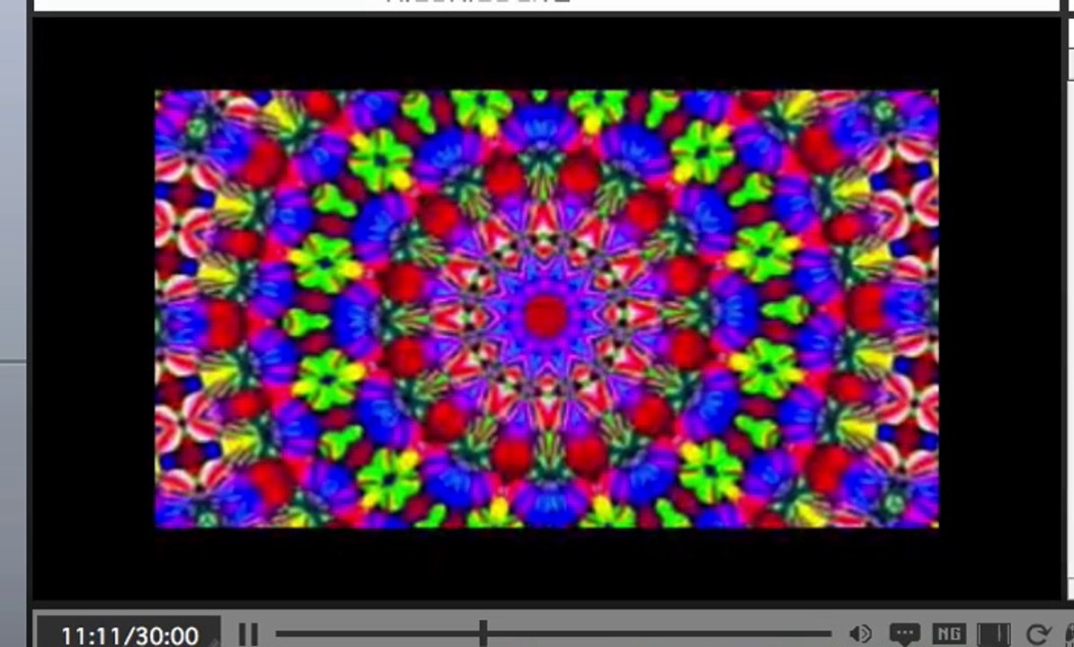 psychedelic dance music and visual