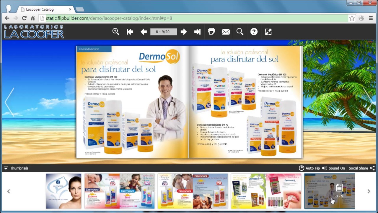 Electronic catalog solution - convert PDF to online digital catalog with stunning page flipping effect