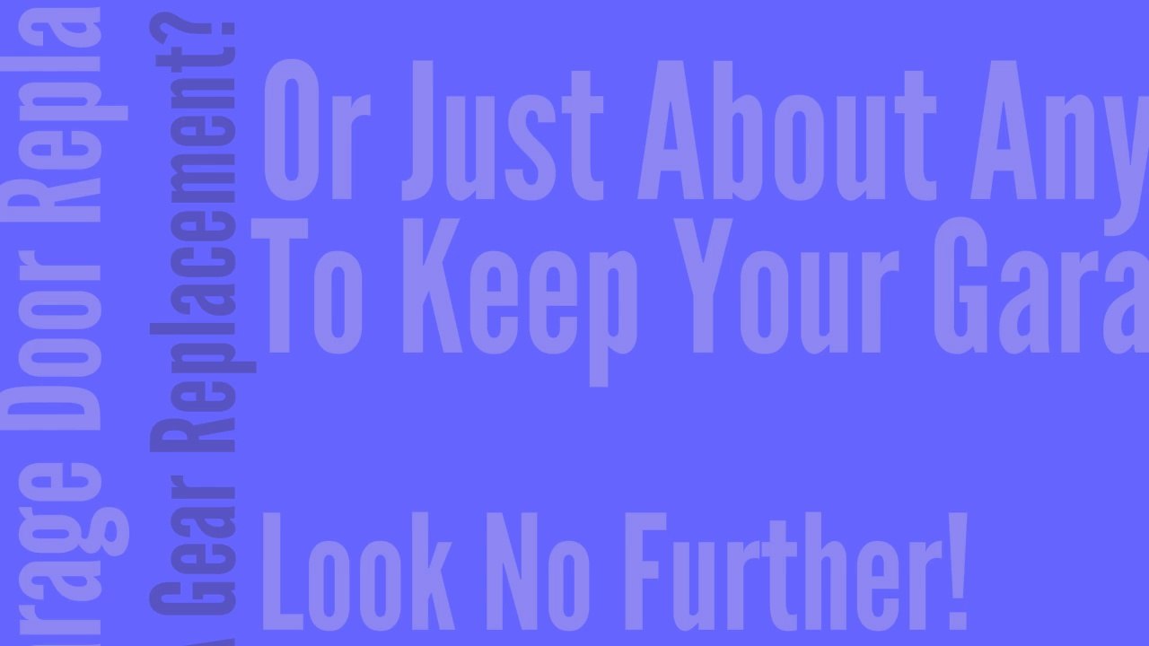 In Need Of Garage Door Service Lisbon MD?