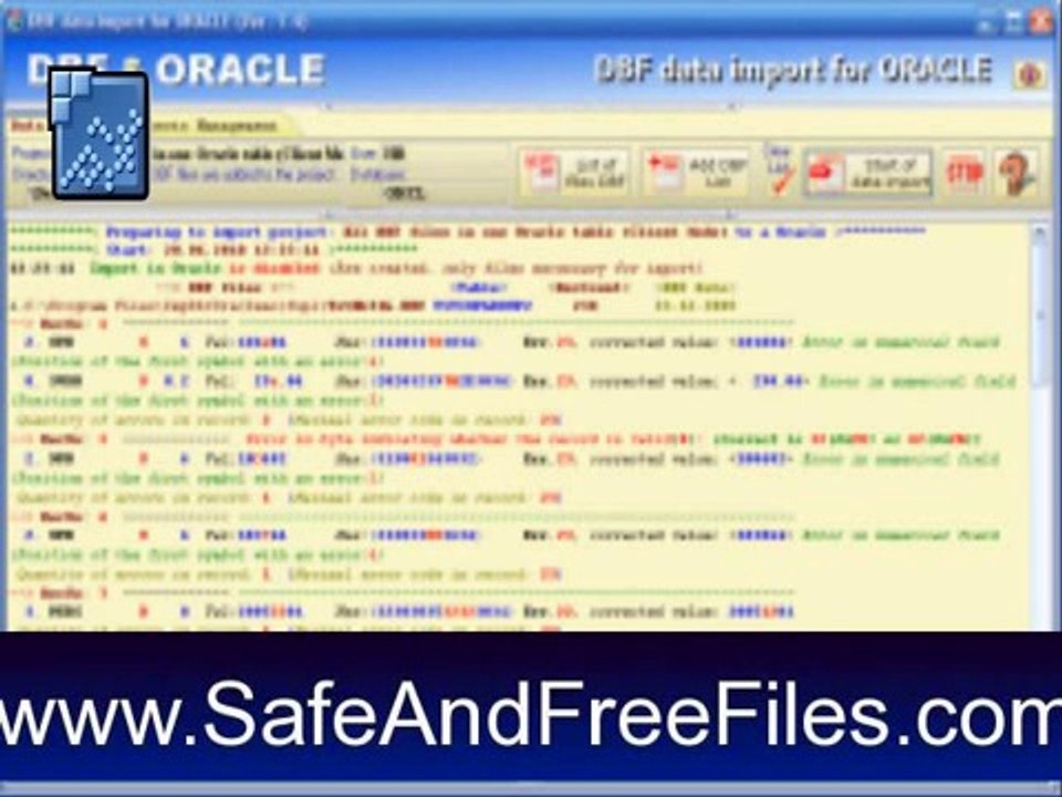Get DBF data import for ORACLE 1.4 Activation Code Free Download
