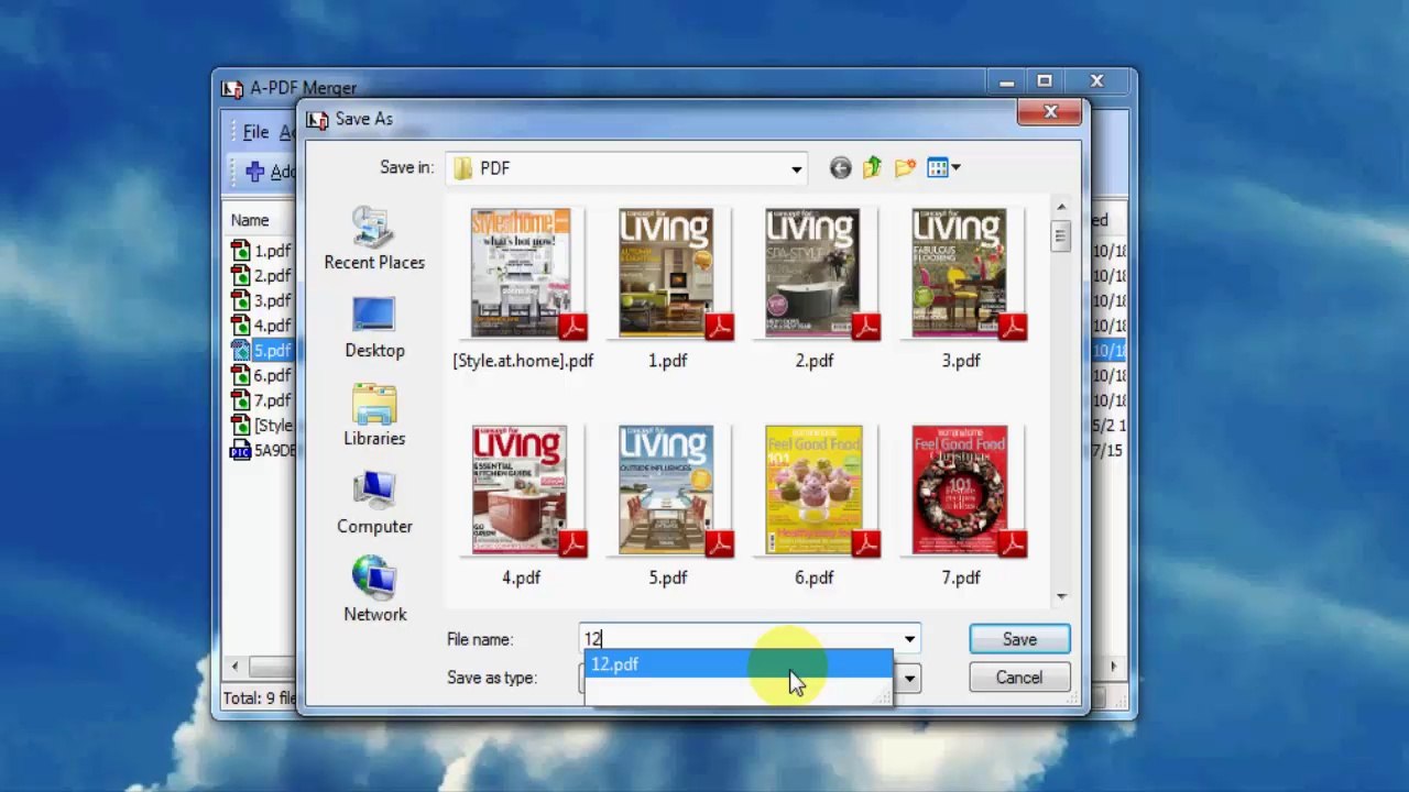 How to merge PDFs and Images into single PDF files by using A-PDF Binder