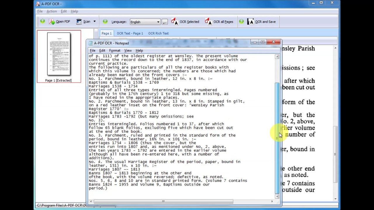 PDF Text Capture Tool - Convert Scanned PDF to Text