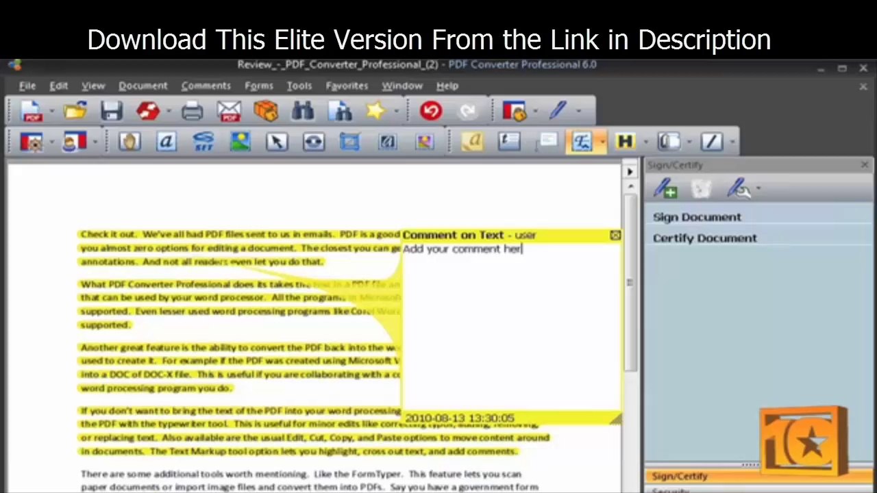 Free PDF Converter Professional Updated 2014