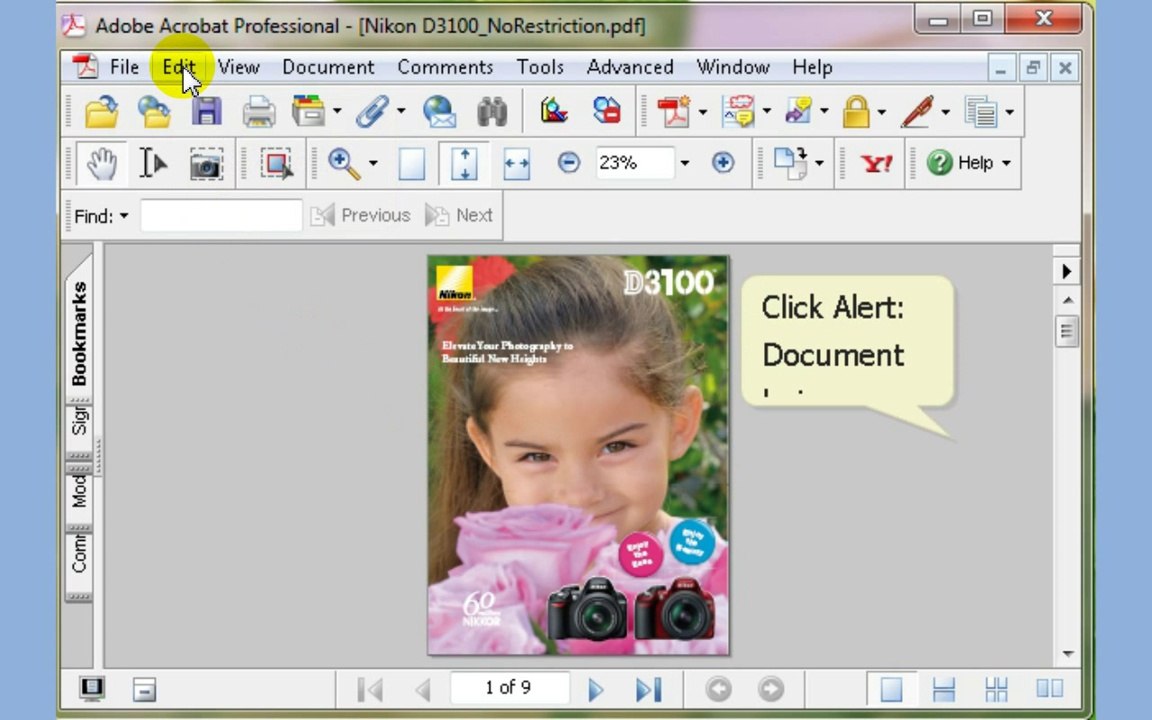 How to remove security from a PDF file by using A-PDF Restrictions Remover?