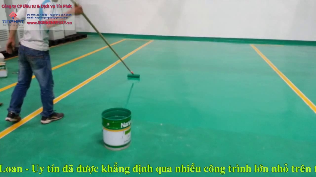 Sơn Epoxy, Sơn nền, Sơn sàn, Thi công sơn epoxy giá rẻ