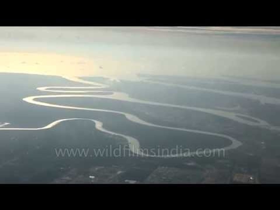 Oxbow lake about to be formed in Irrawaddy Delta