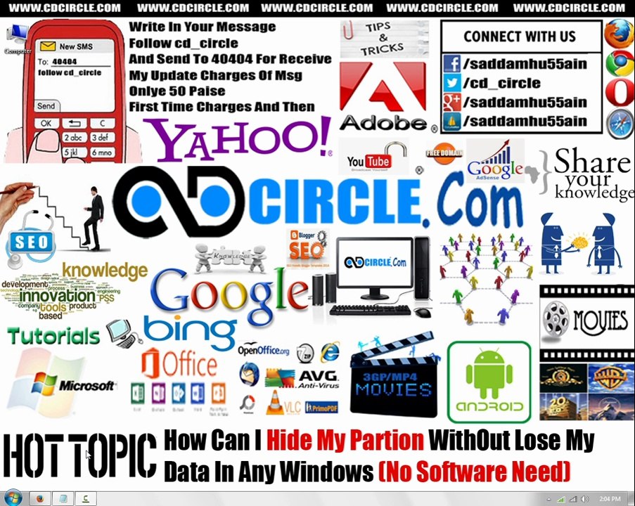 How Can I Hide My Partion WithOut Lose My Data In Any Windows (No Software Need)