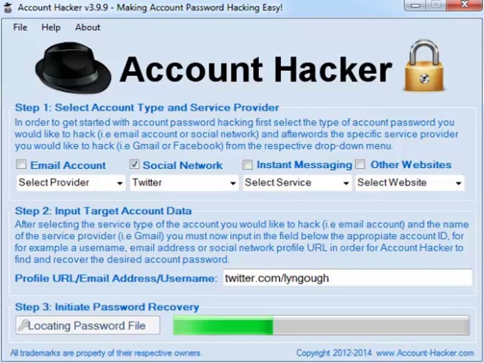 Twitter Hacking Tool