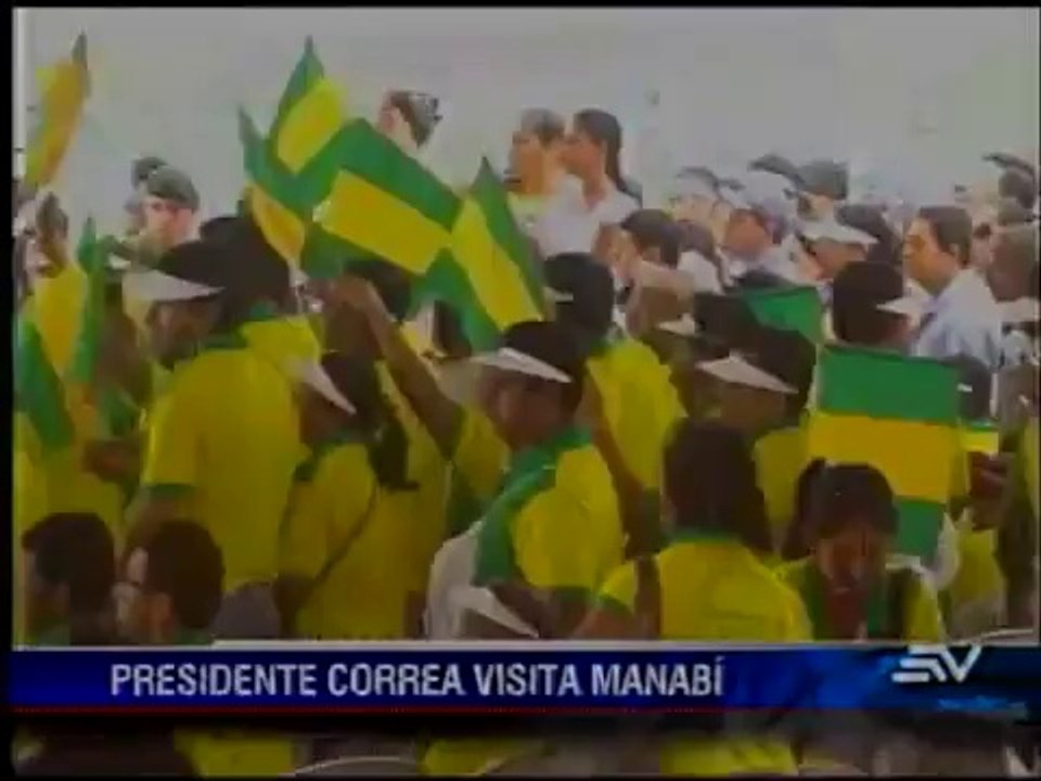 Actividades de Correa en Manabí