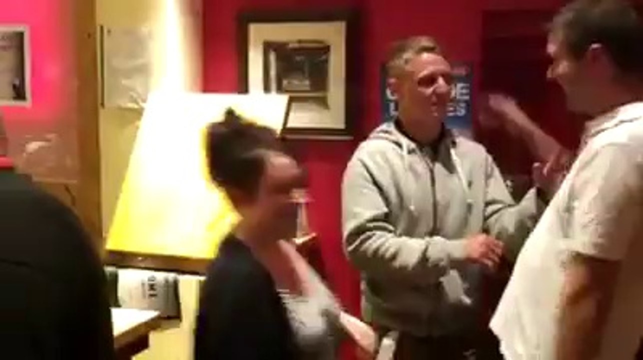 Leaning the bar - funny