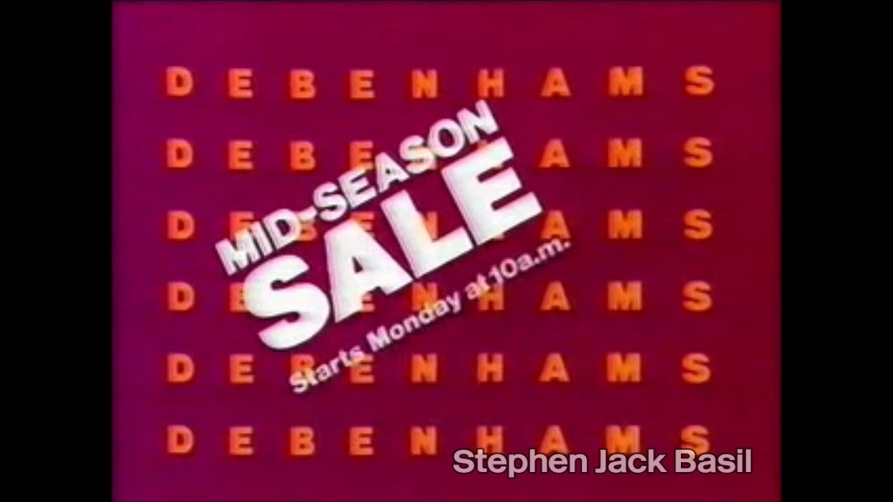 1980s TV advertisement ~ Debenhams