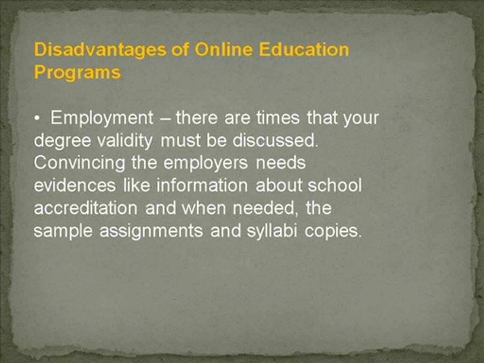 Pros and Cons of Online Education