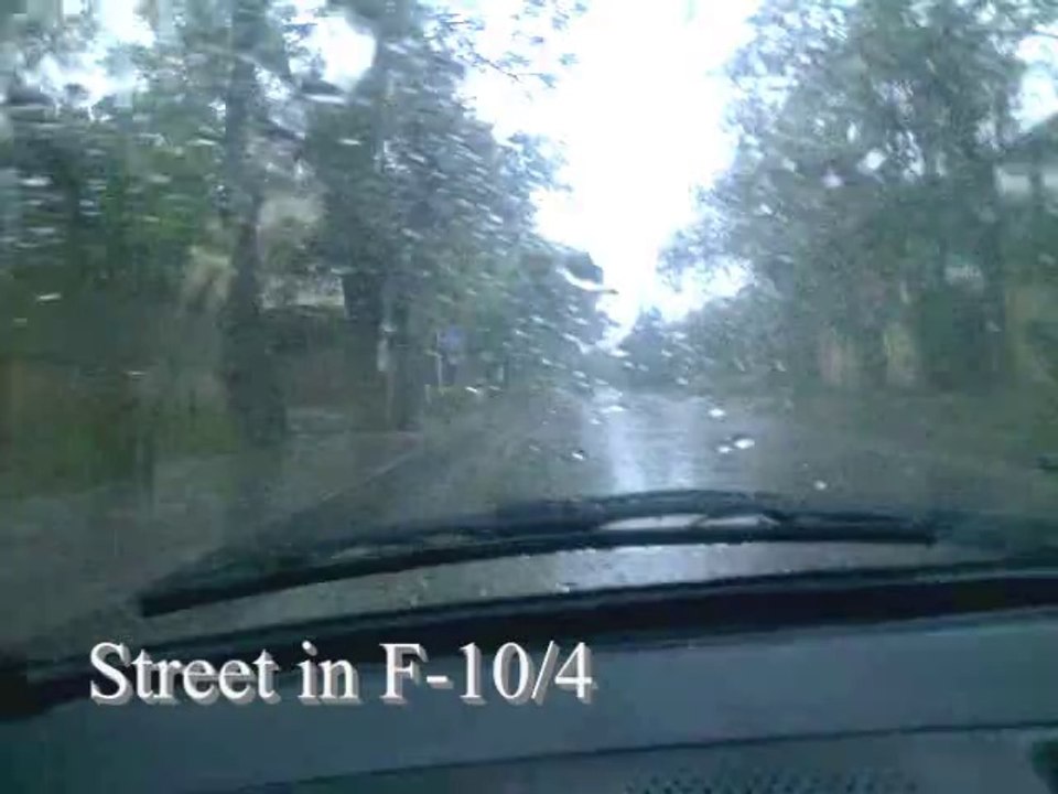 Drive  in Islamabad in rain