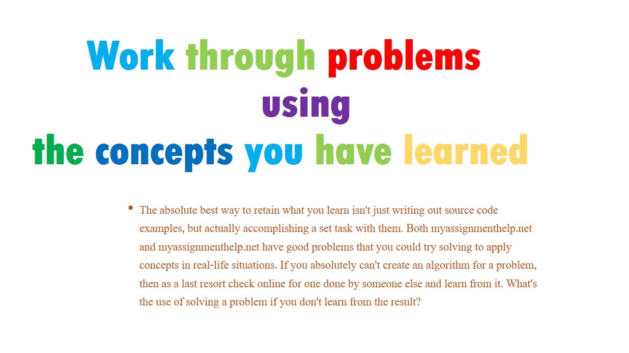 How To Learn C++ : myassignmenthelp.net