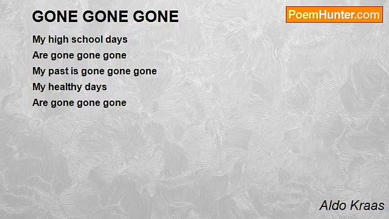 Aldo Kraas - GONE GONE GONE