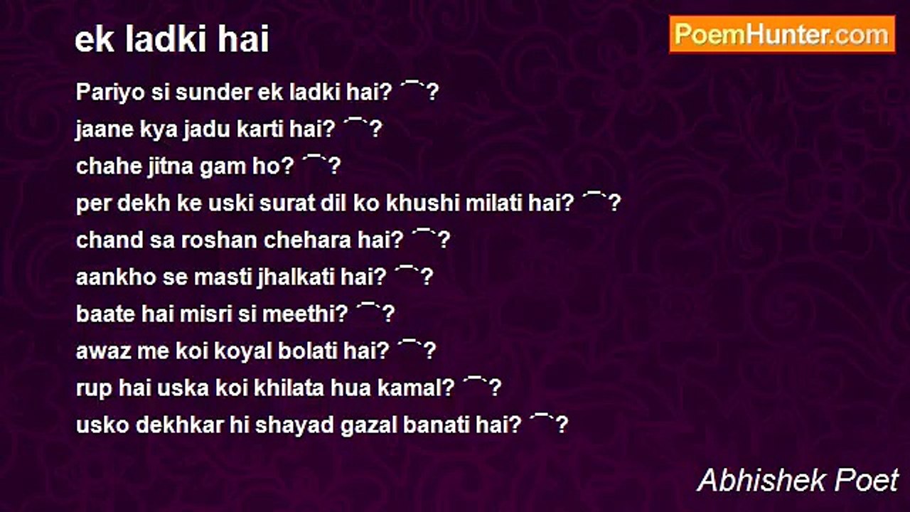 Abhishek Poet - ek ladki hai