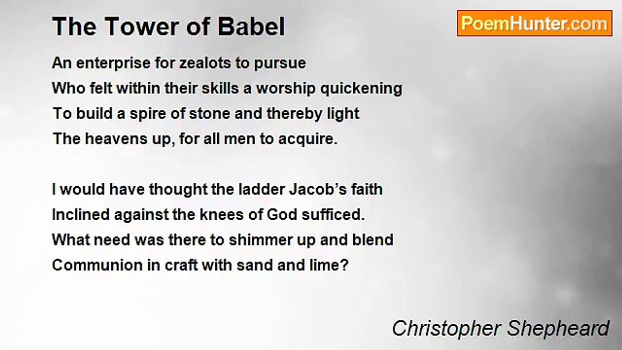 Christopher Shepheard - The Tower of Babel
