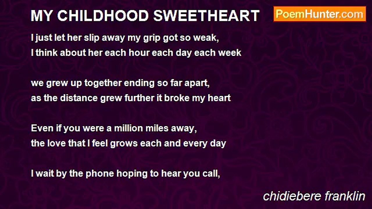 chidiebere franklin - MY CHILDHOOD SWEETHEART