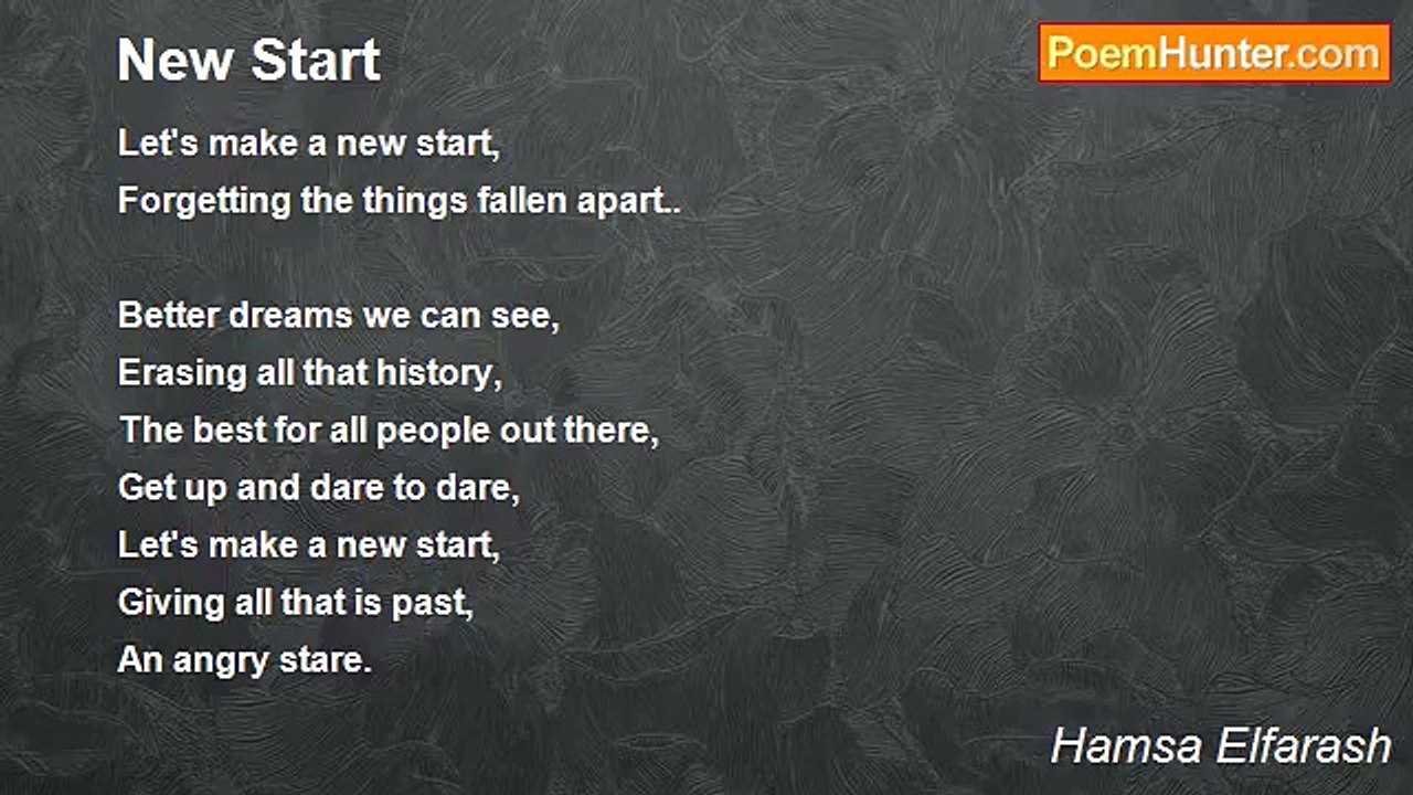 Hamsa Elfarash - New Start