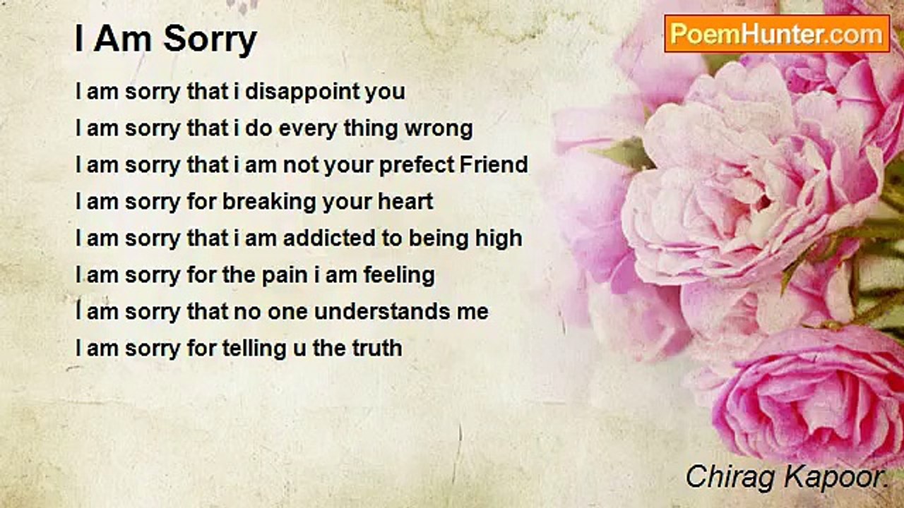 Chirag Kapoor. - I Am Sorry